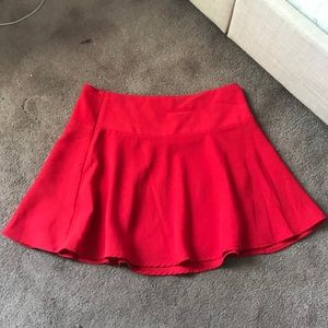 Red skirt